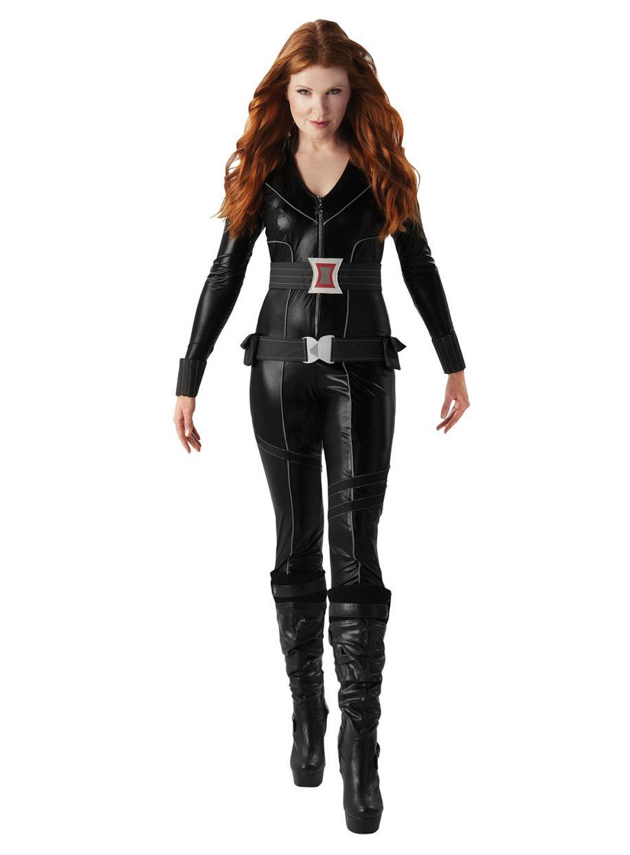 Kostüm Black Widow Overall Karneval Faschingskostüm Damen