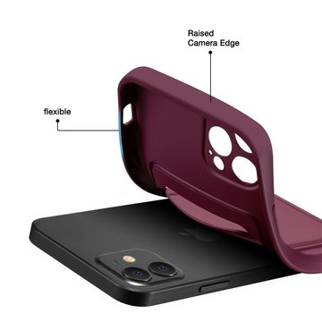 CoolGadget Handyhülle Lila als 2in1 Schutz Cover Set für das Apple iPhone 14 Pro 6,1 Zoll, 2x Glas Display Schutz Folie + 1x TPU Case Hülle für iPhone 14 Pro