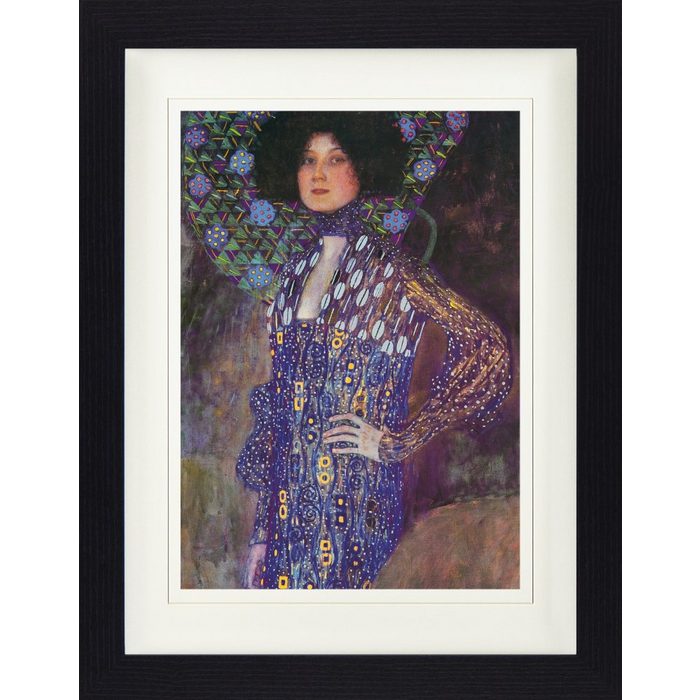 1art1 Bild mit Rahmen Gustav Klimt - Emilie Flöge 1902