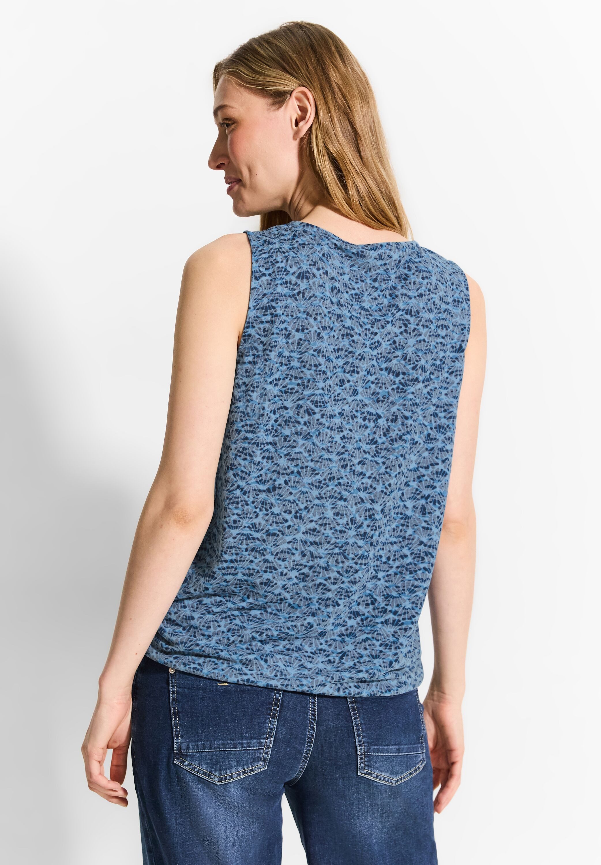 CECIL Shirttop mit Elastiksaum