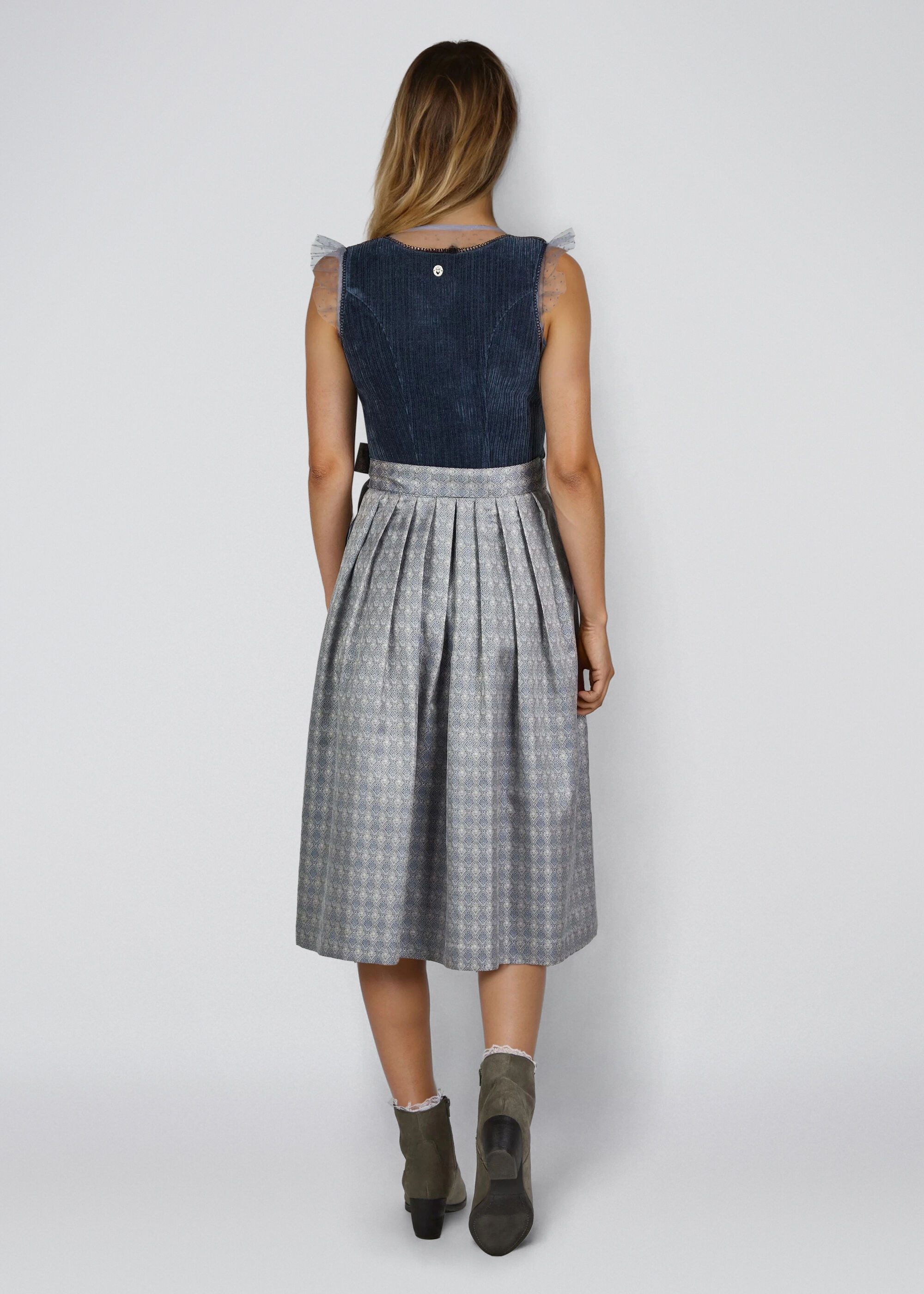 Spieth & Wensky Dirndl Hildor (1-tlg) samtiges Cordoberteil