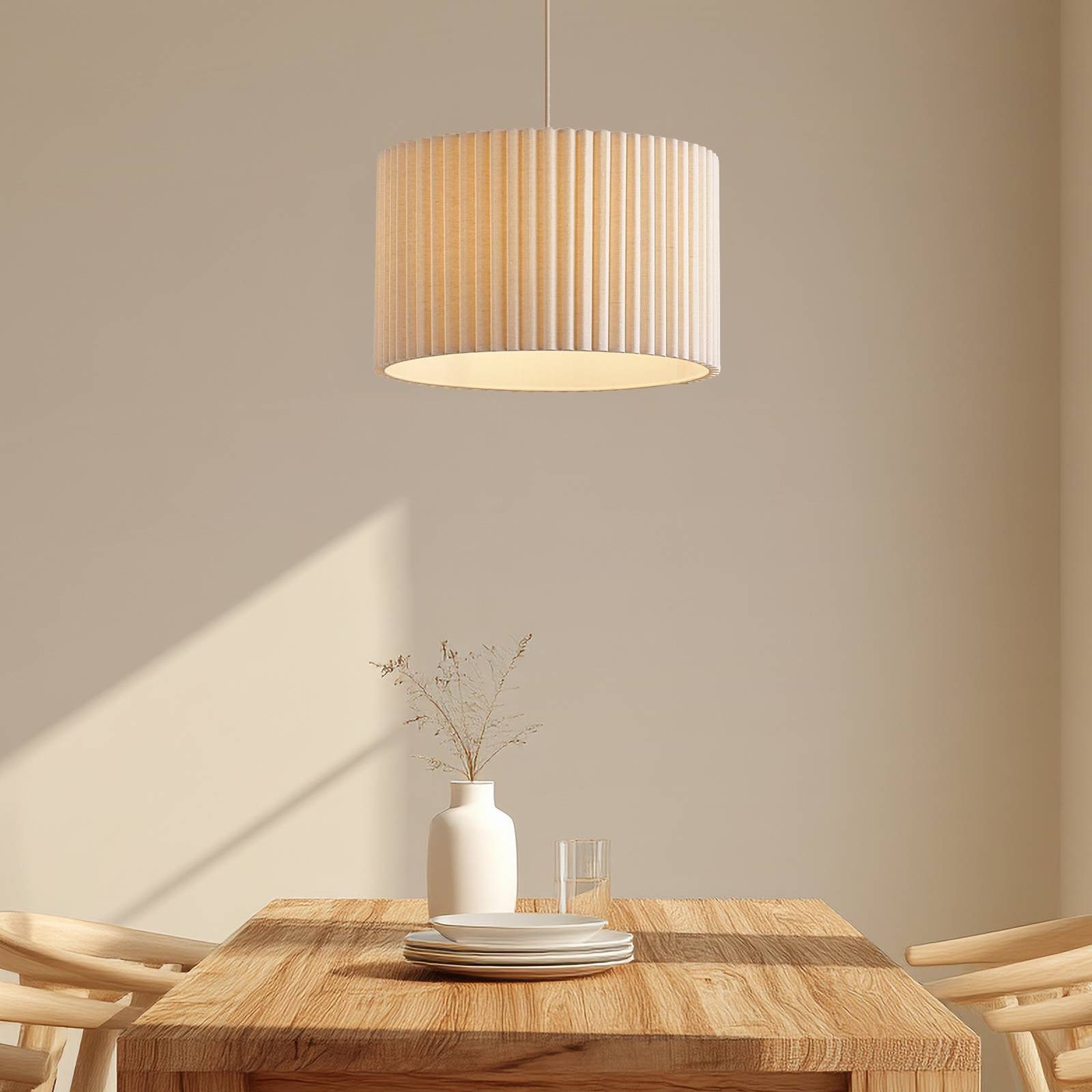 Lindby Hängeleuchte Libbie, Creme IP20, 1 x 15 W LED