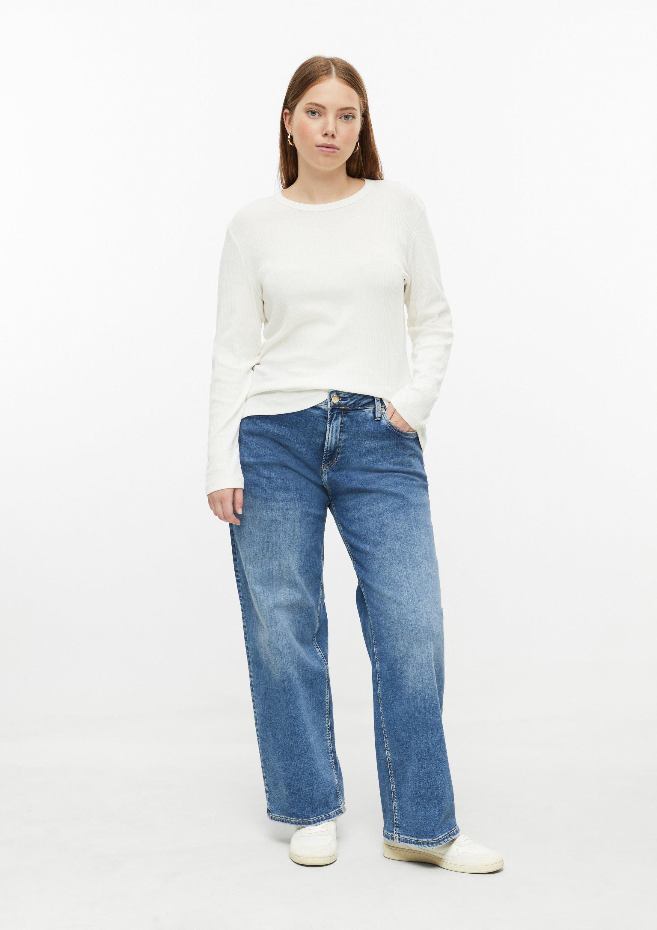 QS Weite Jeans Jeans-Hose Jeans / Mid Rise / Wide Fit