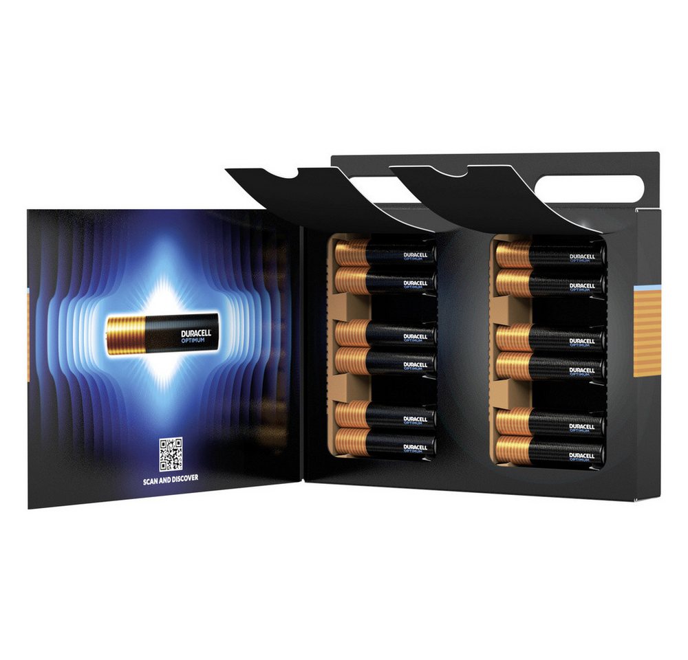 Duracell Duracell Optimum Micro (AAA)-Batterie Alkali-Mangan 1.5 V 12 St. Batterie