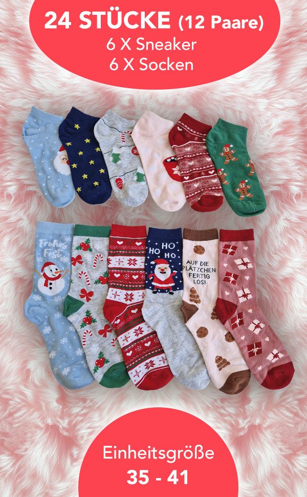 Sockswear Socken Socken Adventskalender für Sie oder Ihn – Bild 2 von 5