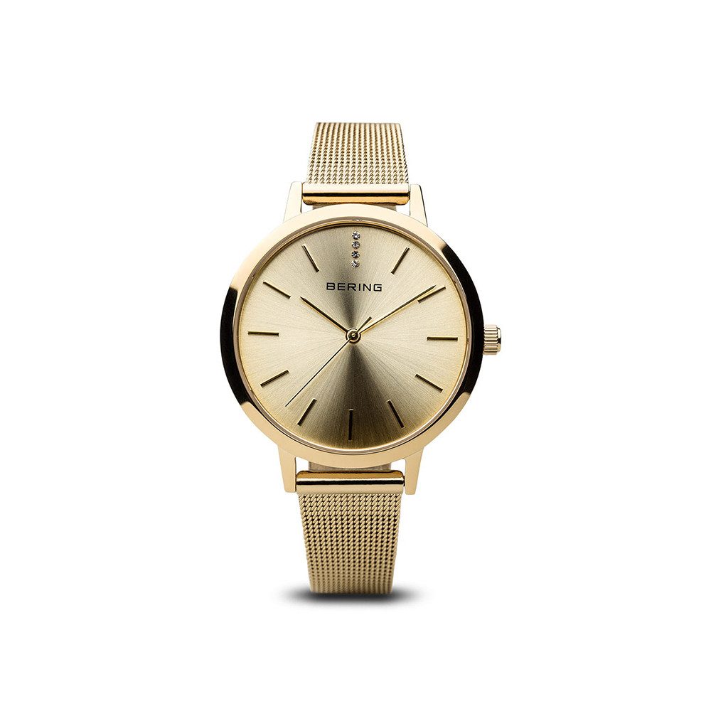 Bering Quarzuhr Bering Classic gold glänzend 13434-333 13434-333, Bering Cl günstig online kaufen