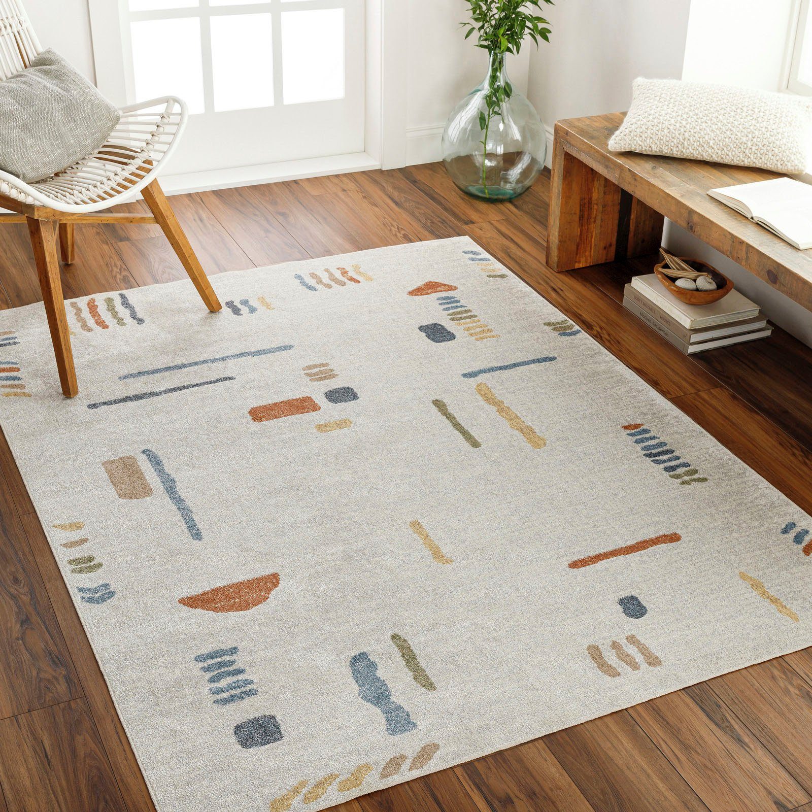 Teppich Modern, Surya, rechteckig, Höhe: 5 mm, als Küchenteppich geeignet