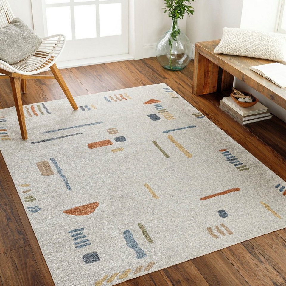 mm, geeignet Modern, 5 Surya, als rechteckig, Höhe: Teppich Küchenteppich