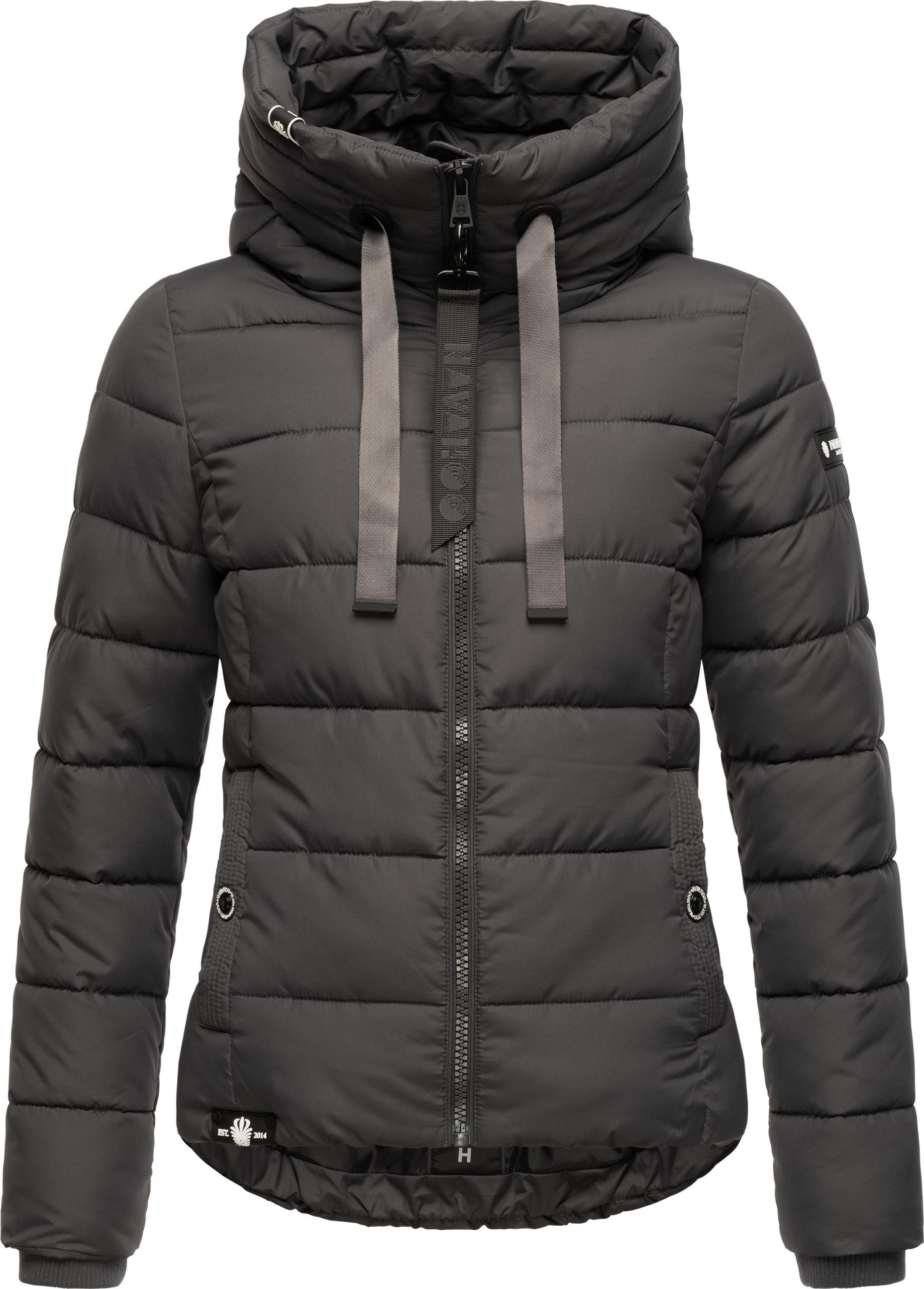 Navahoo Steppjacke Amayaa stylische Damen Winterjacke mit coolen Applikationen