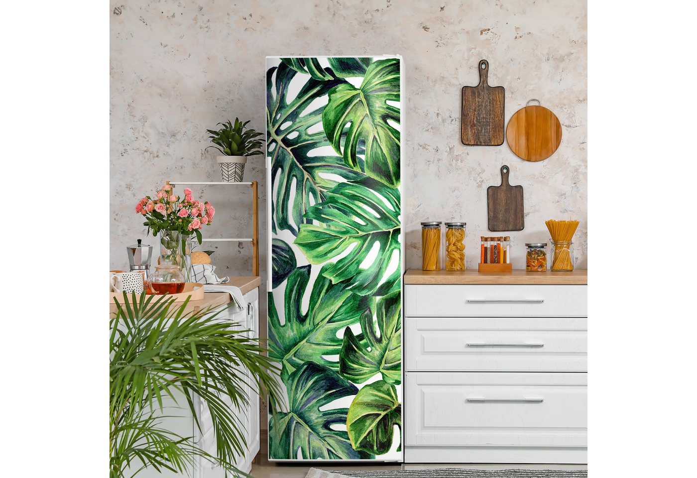 Thumbnail - DEQORI Magnetfolie 'Tropisches Flair', Kühlschrank Magnetmatte magnetisch Magnetfolie Folie Schutz