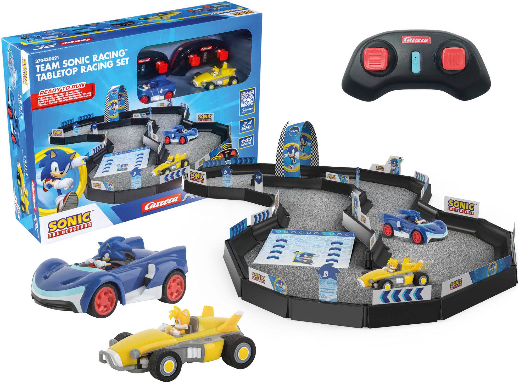 RC-Figur Carrera® RC, Spielset, Team Sonic Racing™ Tabletop Racing Set