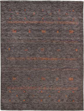 Wollteppich Nebraska ZO89615, THEKO, rechteckig, Höhe: 10 mm, Handweb-Teppich, reine Wolle, Gabbeh-Struktur, handgewebt