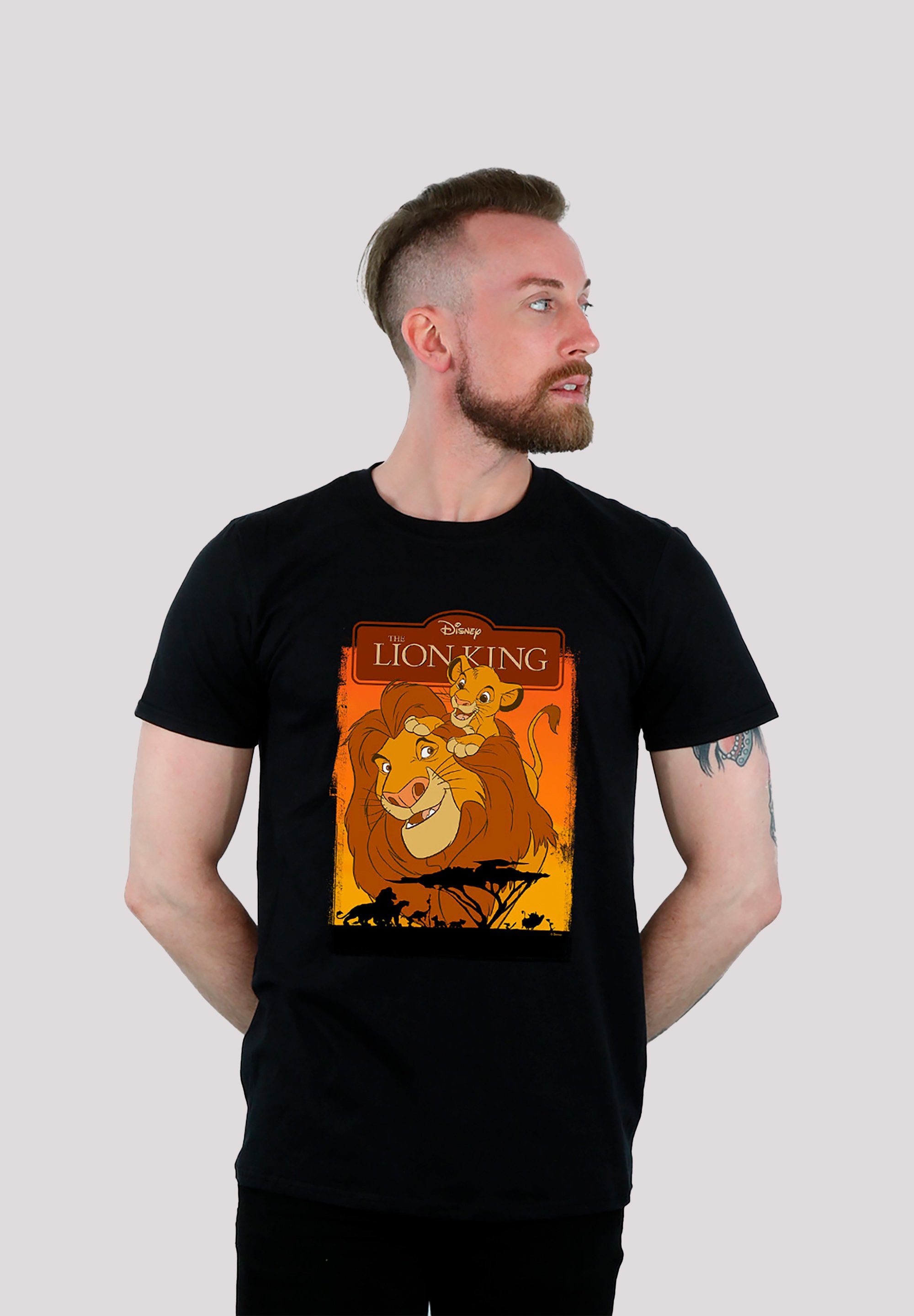 F4NT4STIC T-Shirt »Disney König der Löwen Simba und Mufasa - Premium Film  Movie TV Comic Fan Merch für Kinder Damen & Herren« Herren,Premium  Merch,Regular-Fit,Basic,Bedruckt