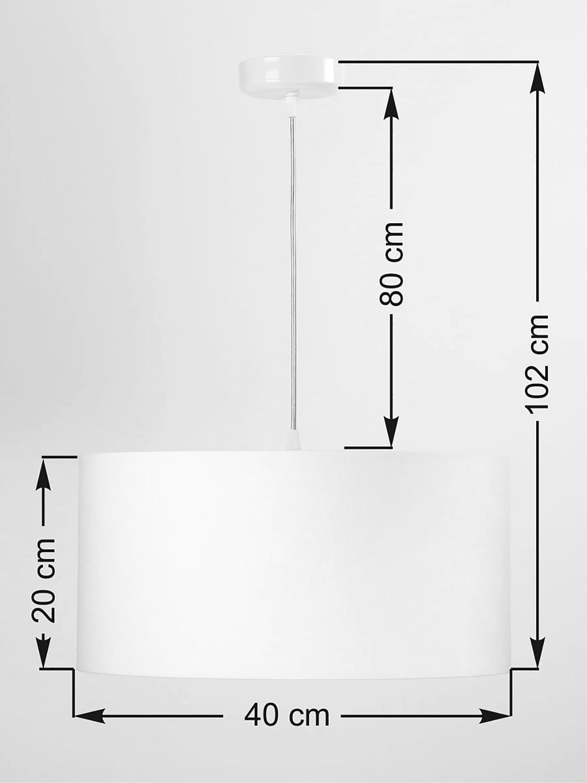 Enrik & Ø gold Leuchtmittel nicht Hängeleuchte Pendelleuchte P Kiom white, cm, 40 abhängig inklusive, grey Leuchtmittel