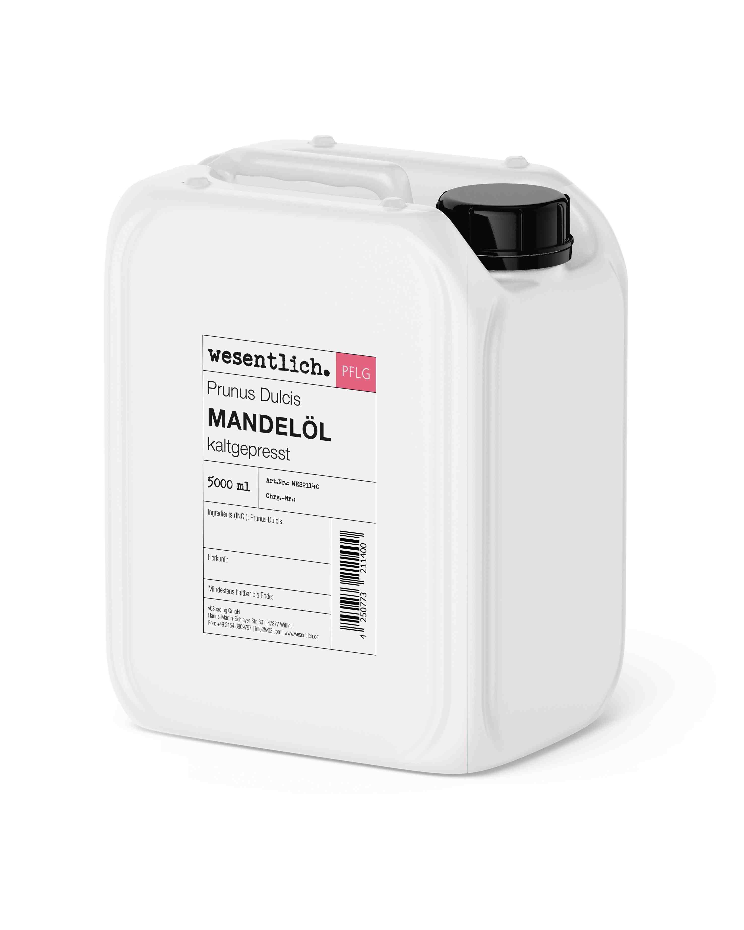 wesentlich. Körperöl Mandelöl kaltgepresst 5000ml
