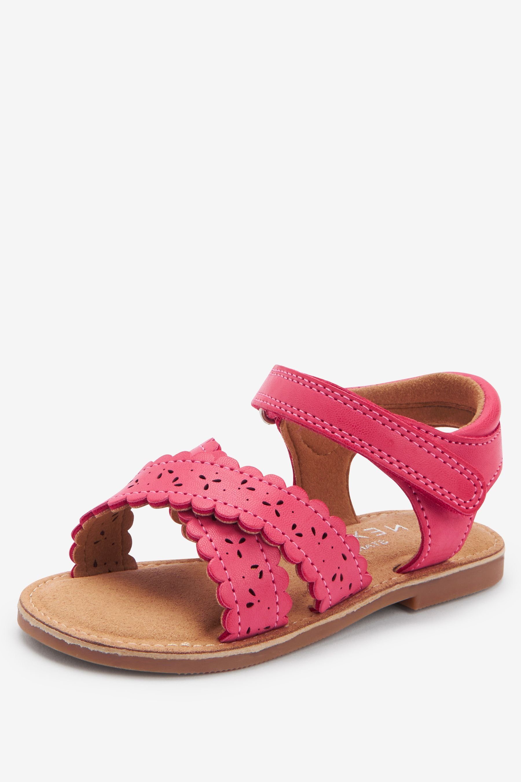 Next Pink Breite - Sandalen (1-tlg) Passform Hot mit Sandale Bogenkante