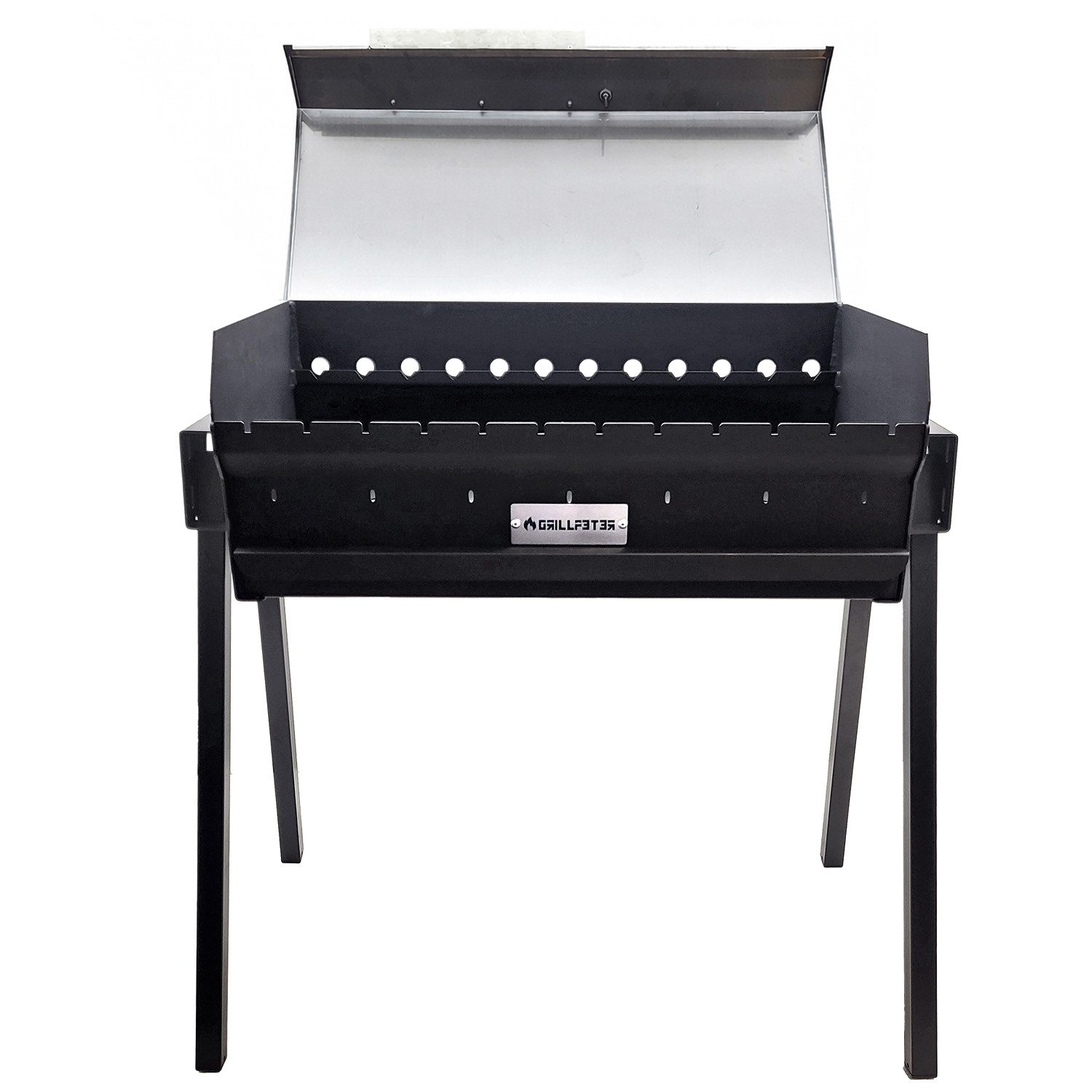 Grillpeter Holzkohlegrill Profi Mangal Altan 70 Stahl 3mm Schaschlikgrill Edelstahldeckel