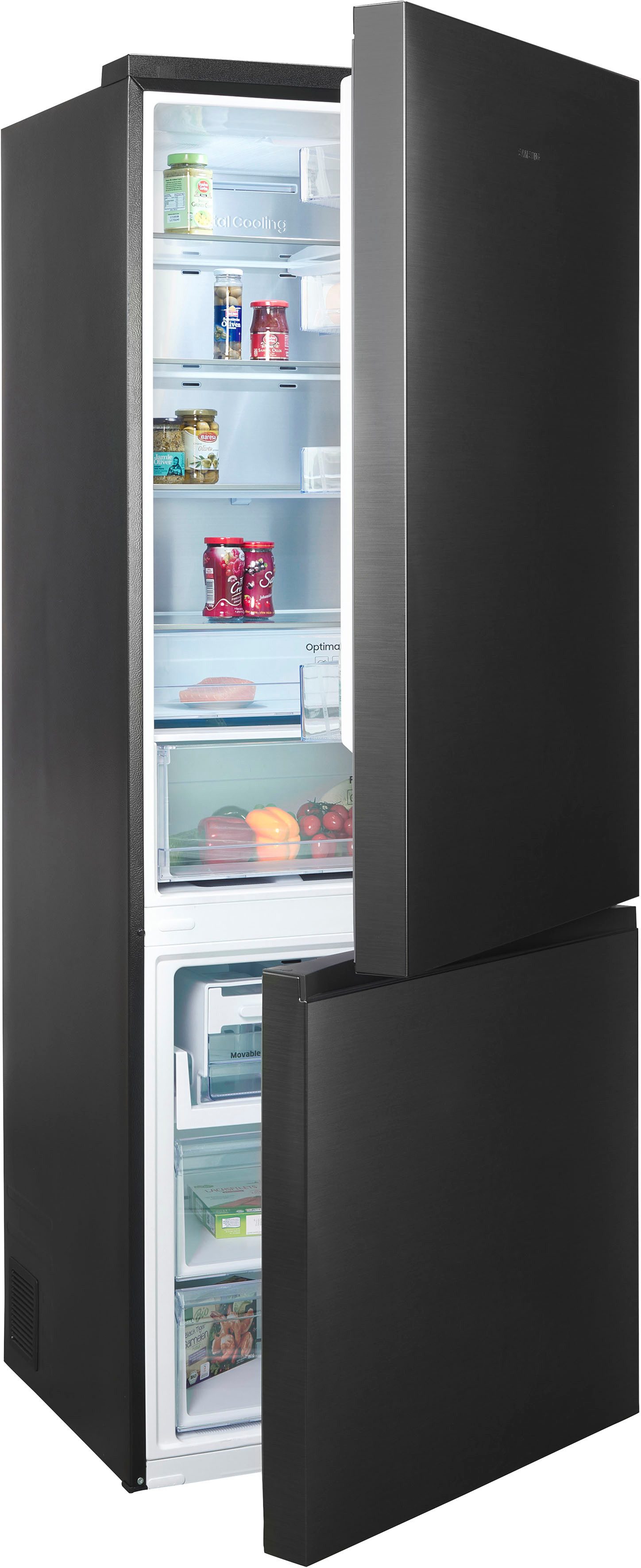 Samsung Kühl-/Gefrierkombination RB6000 RB53DG706AB1, 203 cm hoch, 75,9 cm breit, extra weit 75cm, NoFrost – Bild 3 von 5