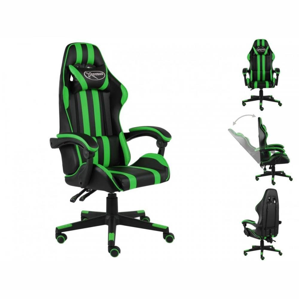 Schwarz Kunstleder Gaming-Stuhl Bürostuhl Grün Sessel Gaming vidaXL Computerstuhl und