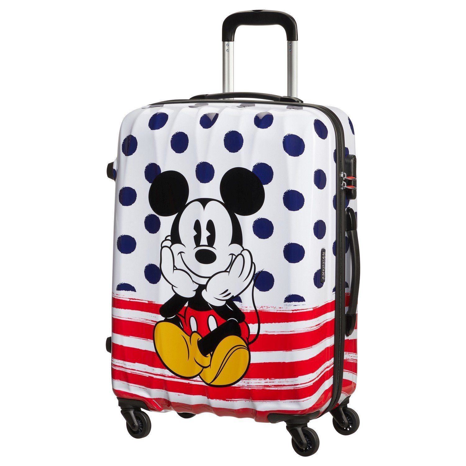 - Dots Trolley Alfatwist American 65/24, Tourister® Mickey blue 2.0 M Disney 4-Rollen-Trolley Rollen 4