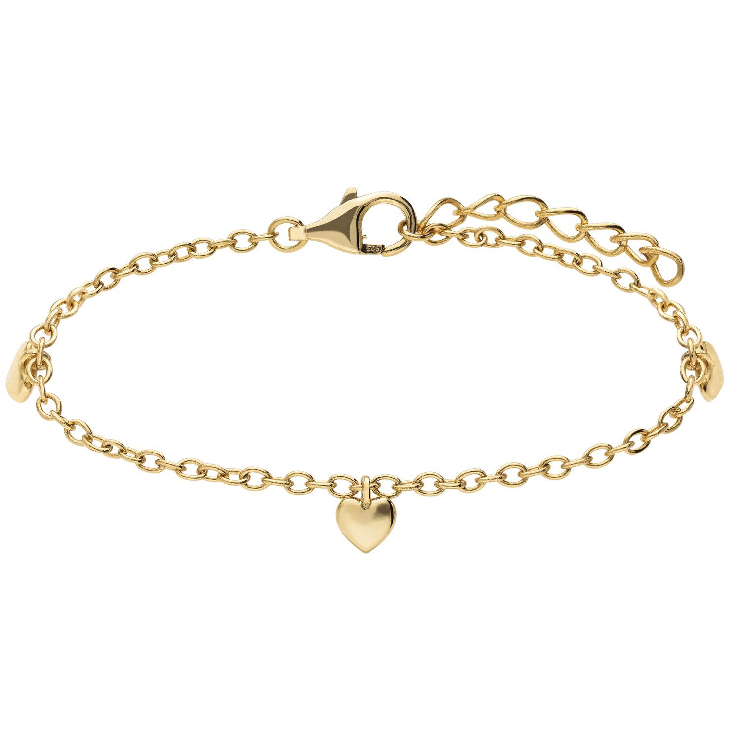 LUCARDI Charm-Armband Armband - 925 Silber - Gold - Kinder