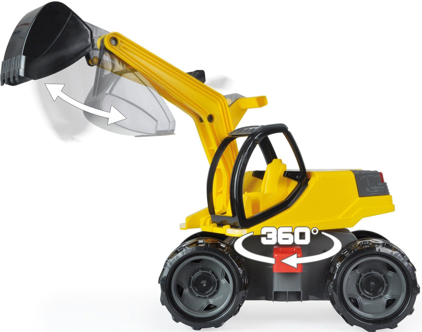 Lena® Spielzeug-Bagger GIGA TRUCKS Pro, schwarz/gelb, günstig online kaufen