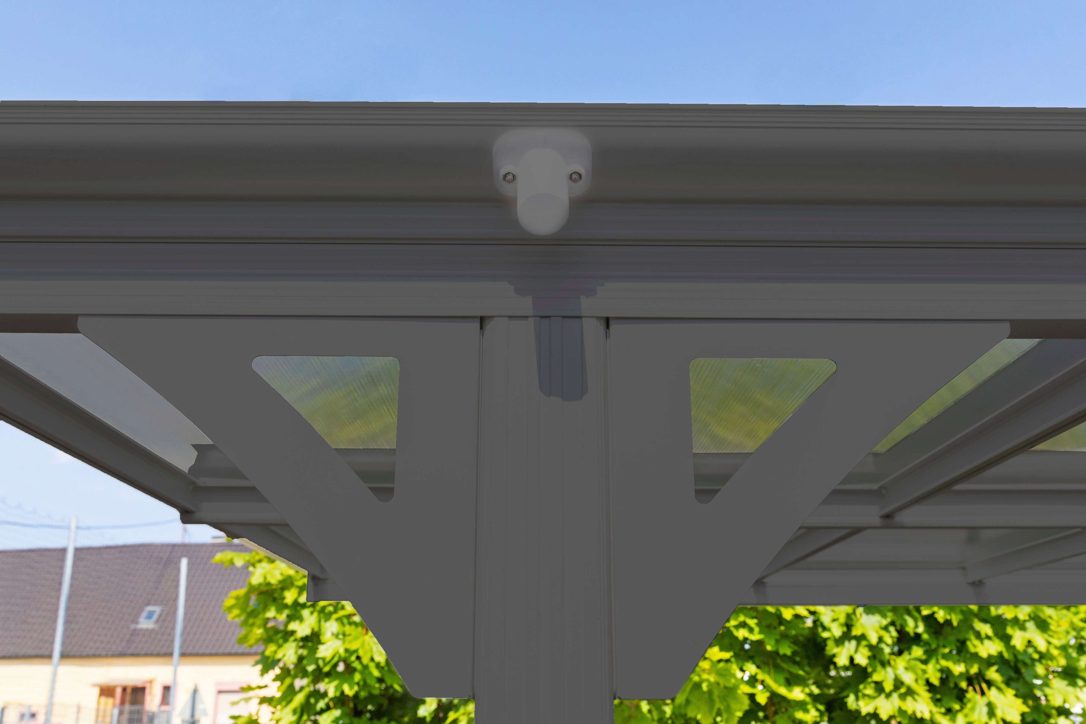 WESTMANN Einzelcarport Rundbogen, BxT: 300x576 cm, 206 cm Einfahrtshöhe, aus Aluminium, anthrazit