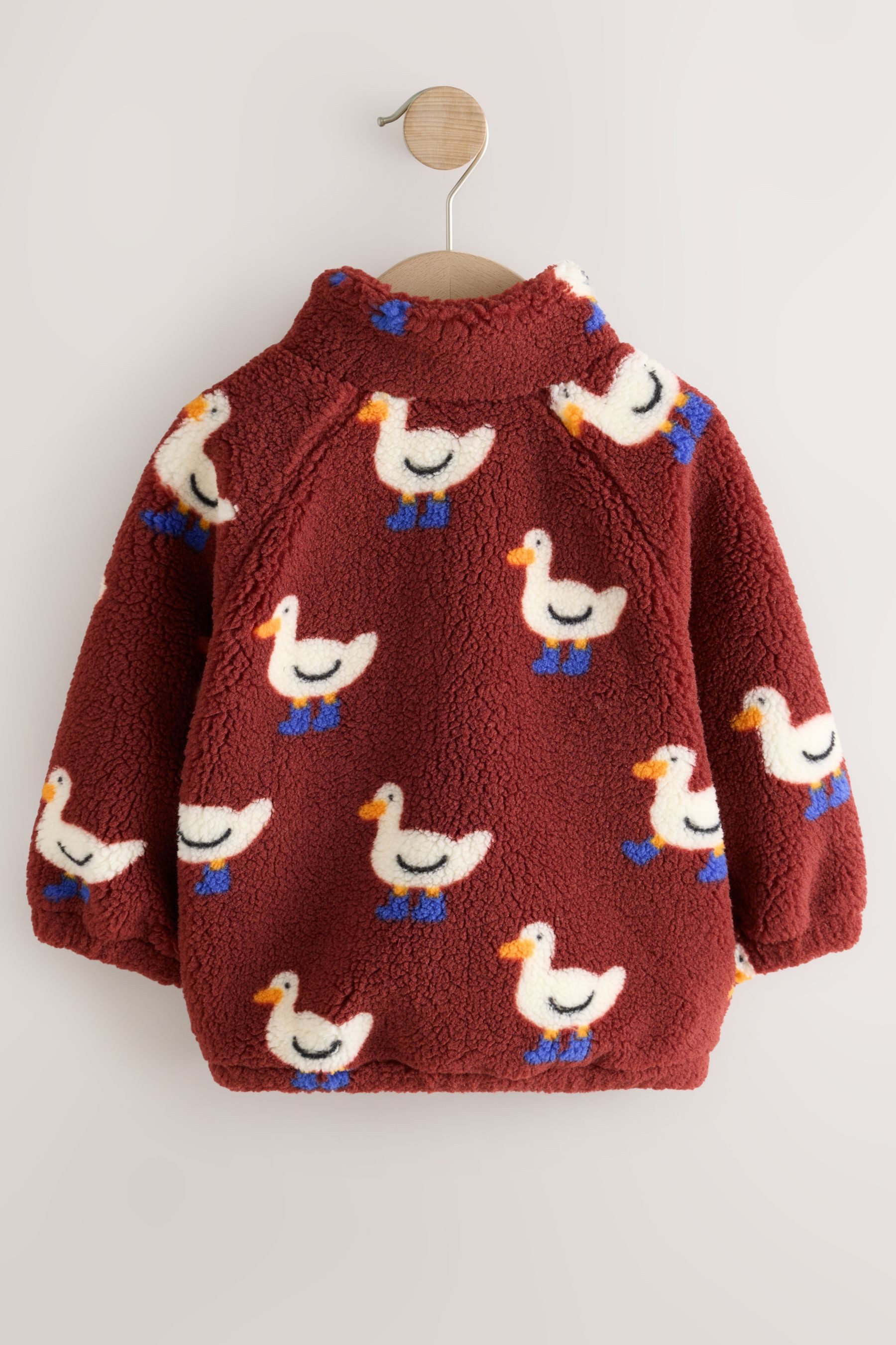 Next Fleecejacke Fleece mit durchgehendem Print (1-St) – Bild 5 von 5