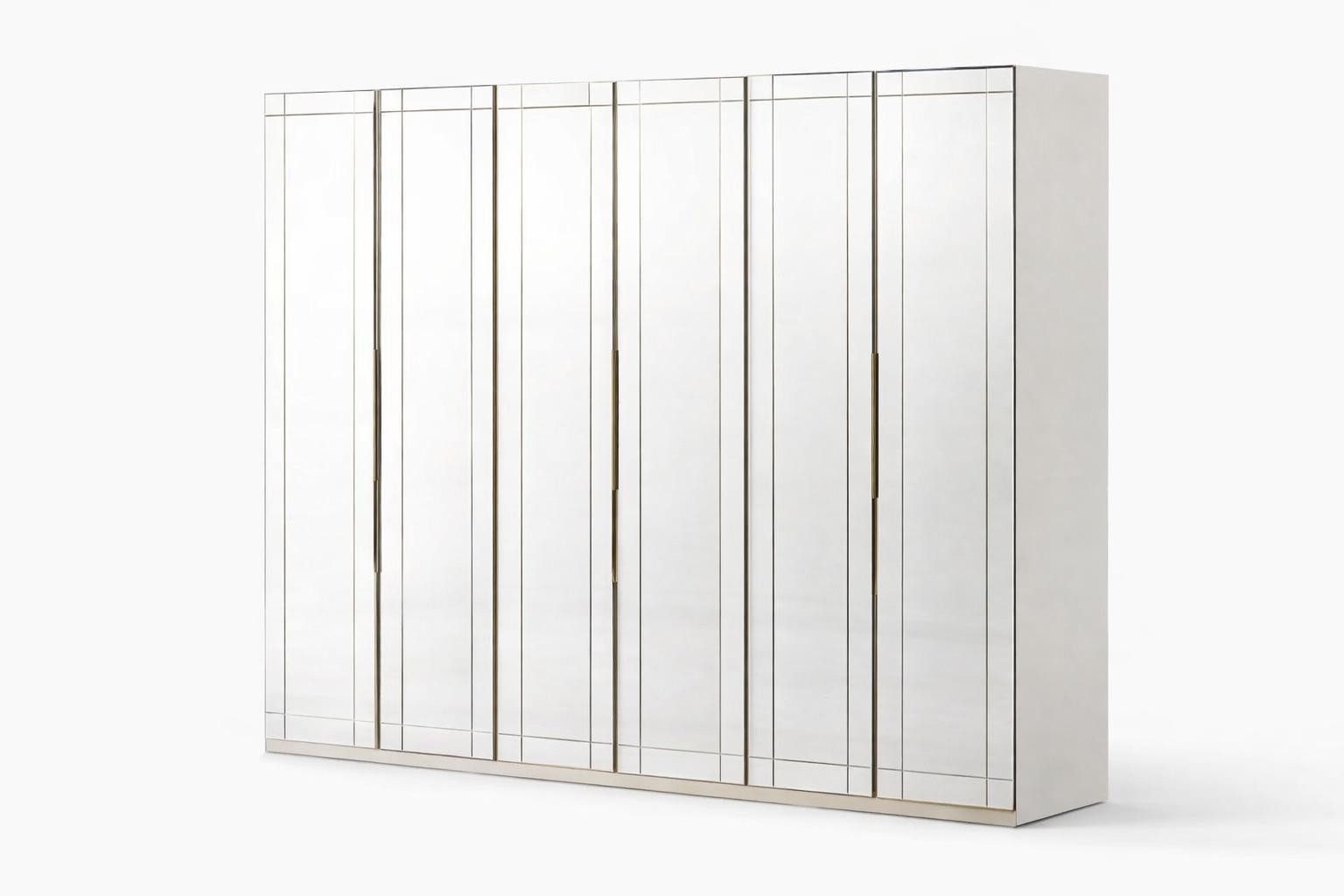 JVmoebel Schlafzimmer-Set Stilvolles 2-tlg. Schlafzimmer-Set mit Bett und Kleiderschrank, (2-tlg), Made in Europa