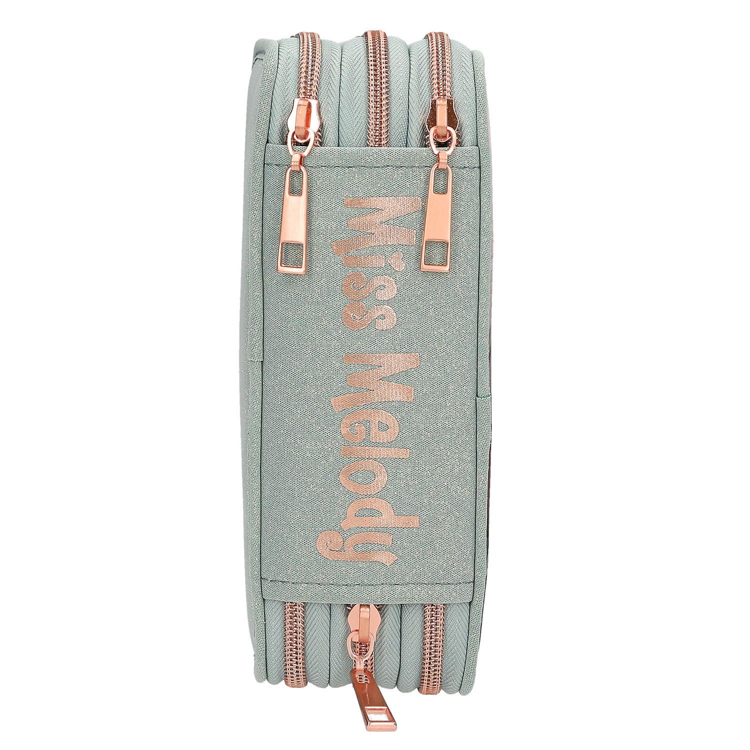 Depesche Geldbörse Depesche 3-Fach Federtasche Miss Melody ROMANTIC FIELDS 11-Grau