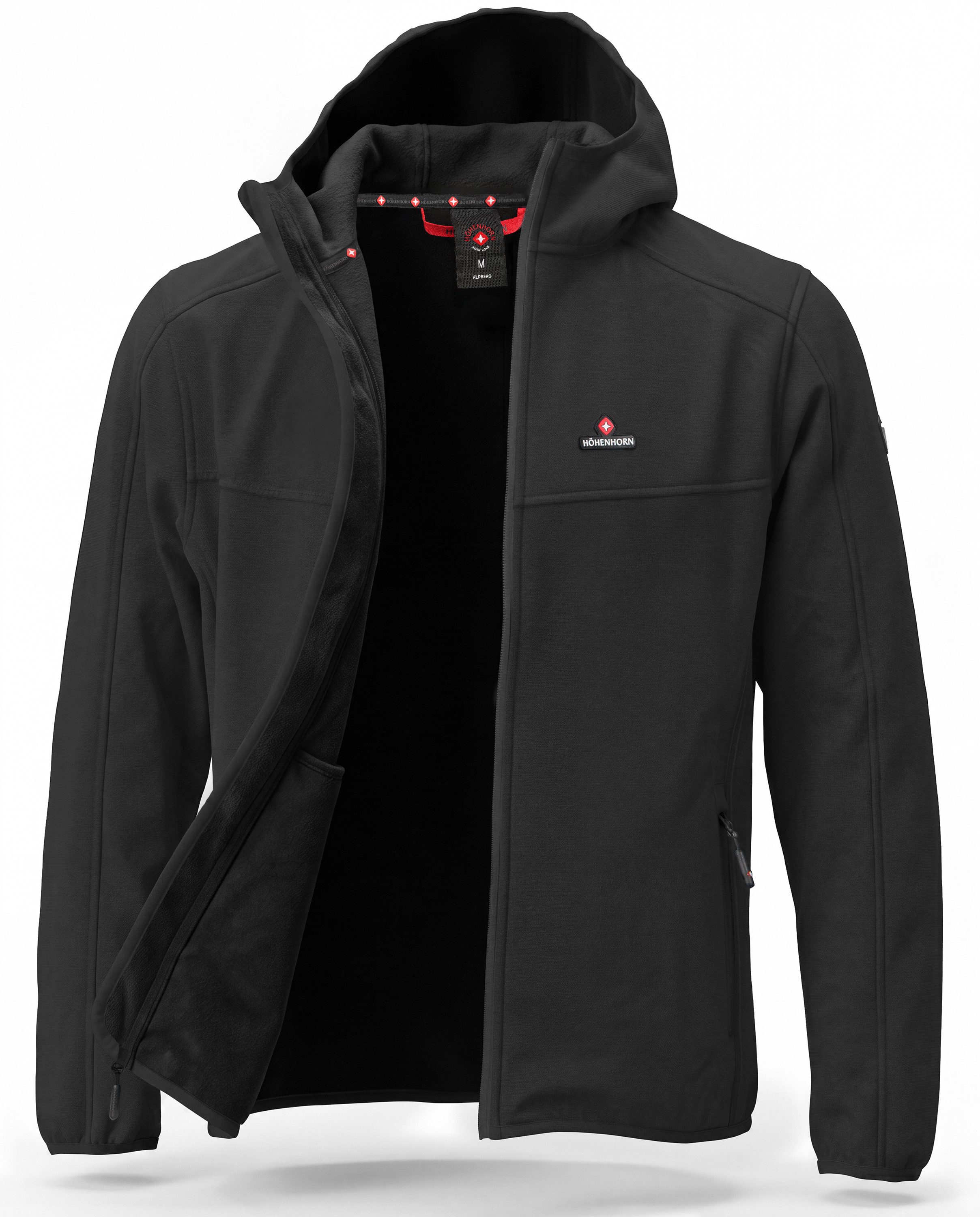 Höhenhorn Softshelljacke Alpberg Herren leichte Jacke für Männer Outdoor Übergangsjacke Microfleece-Innenfutter, Atmungsaktiv