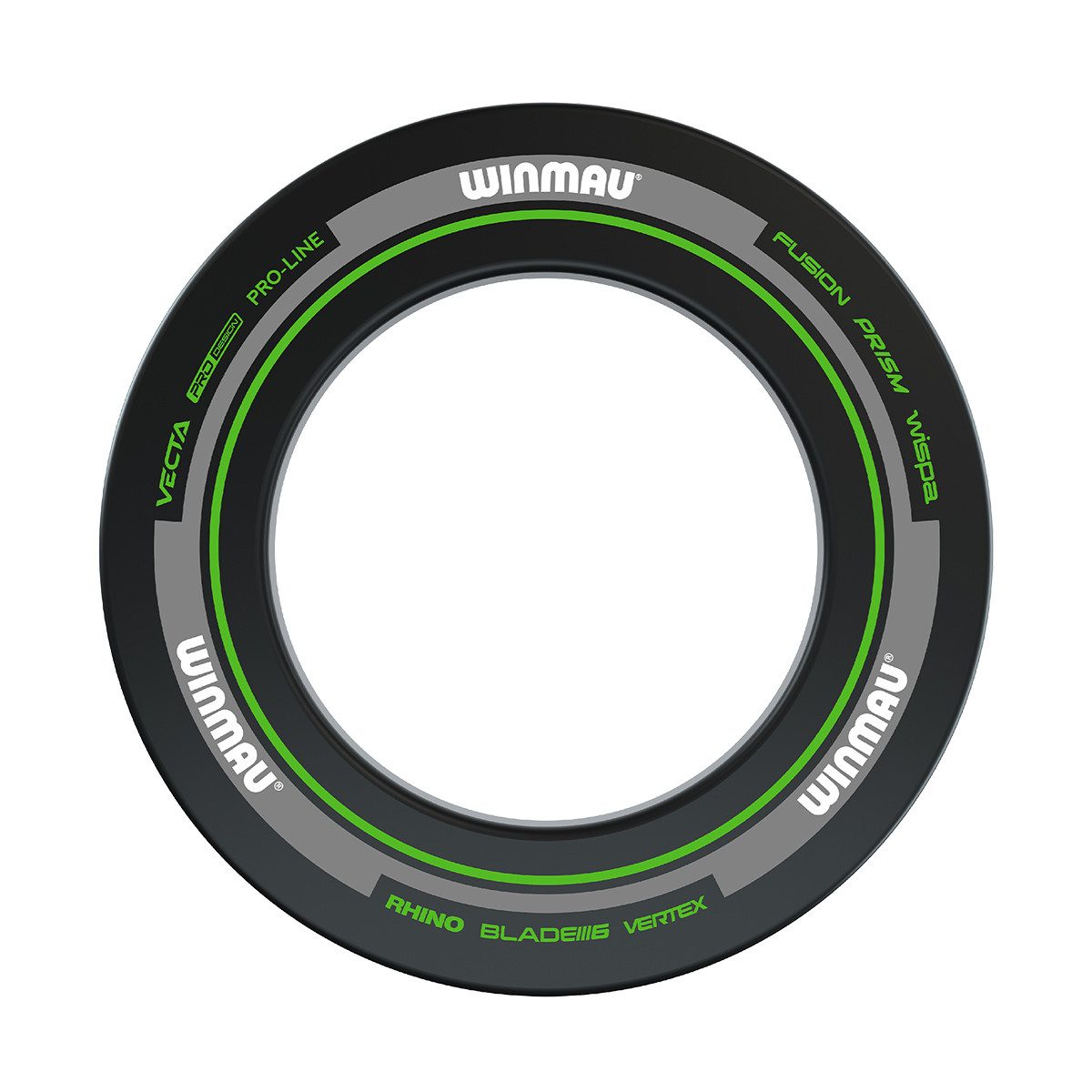 Winmau Dart-Wandschutz Surround Advance black/green 4455, Dartscheibe Dart Scheibe Darts