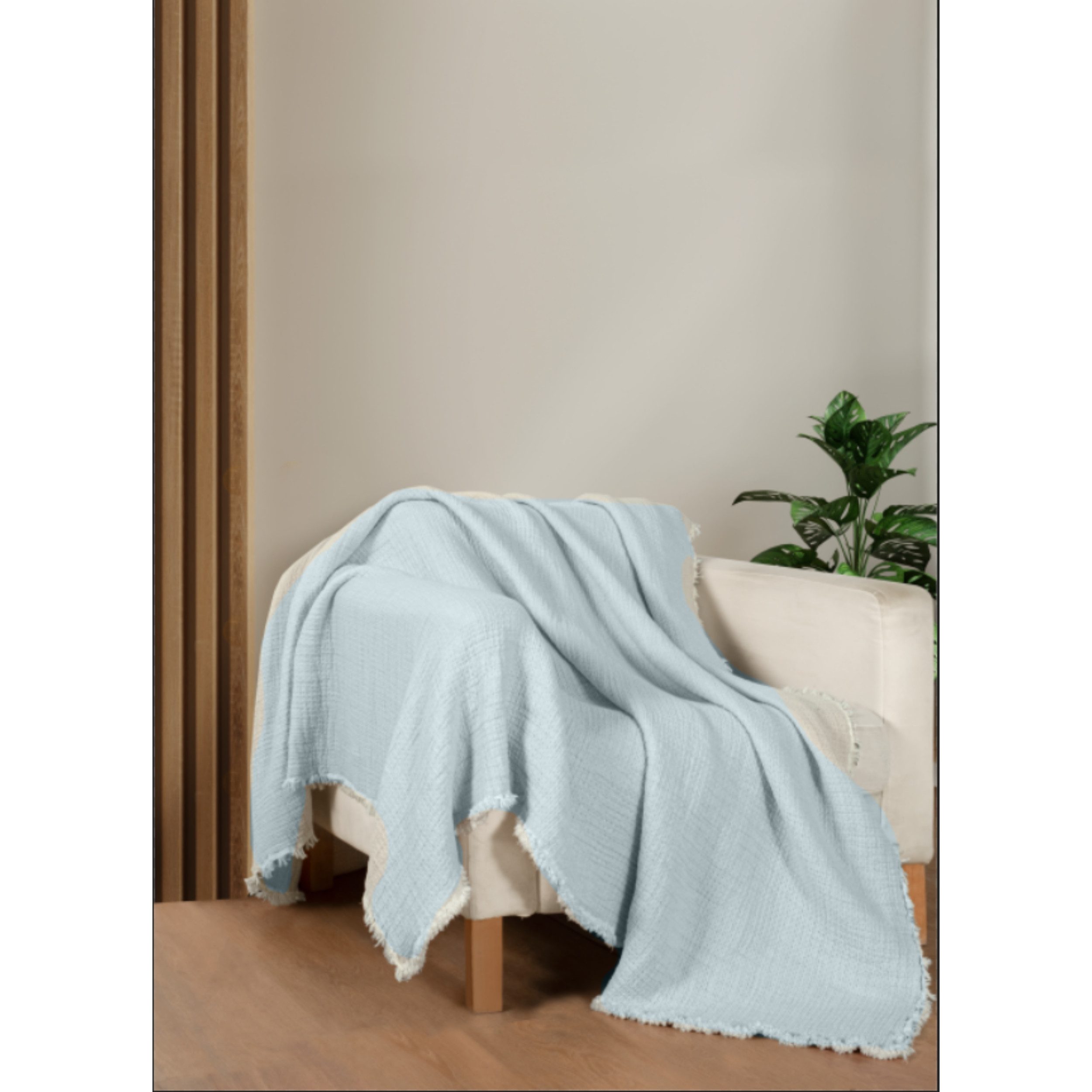 M-Diamant Tagesdecke Musselindecke Wohndecke 100% Baumwolle Babydecke Kusch günstig online kaufen