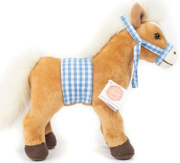 Teddy Hermann® Kuscheltier Pferd mit Sattel 23 cm, zum Teil aus recyceltem Material