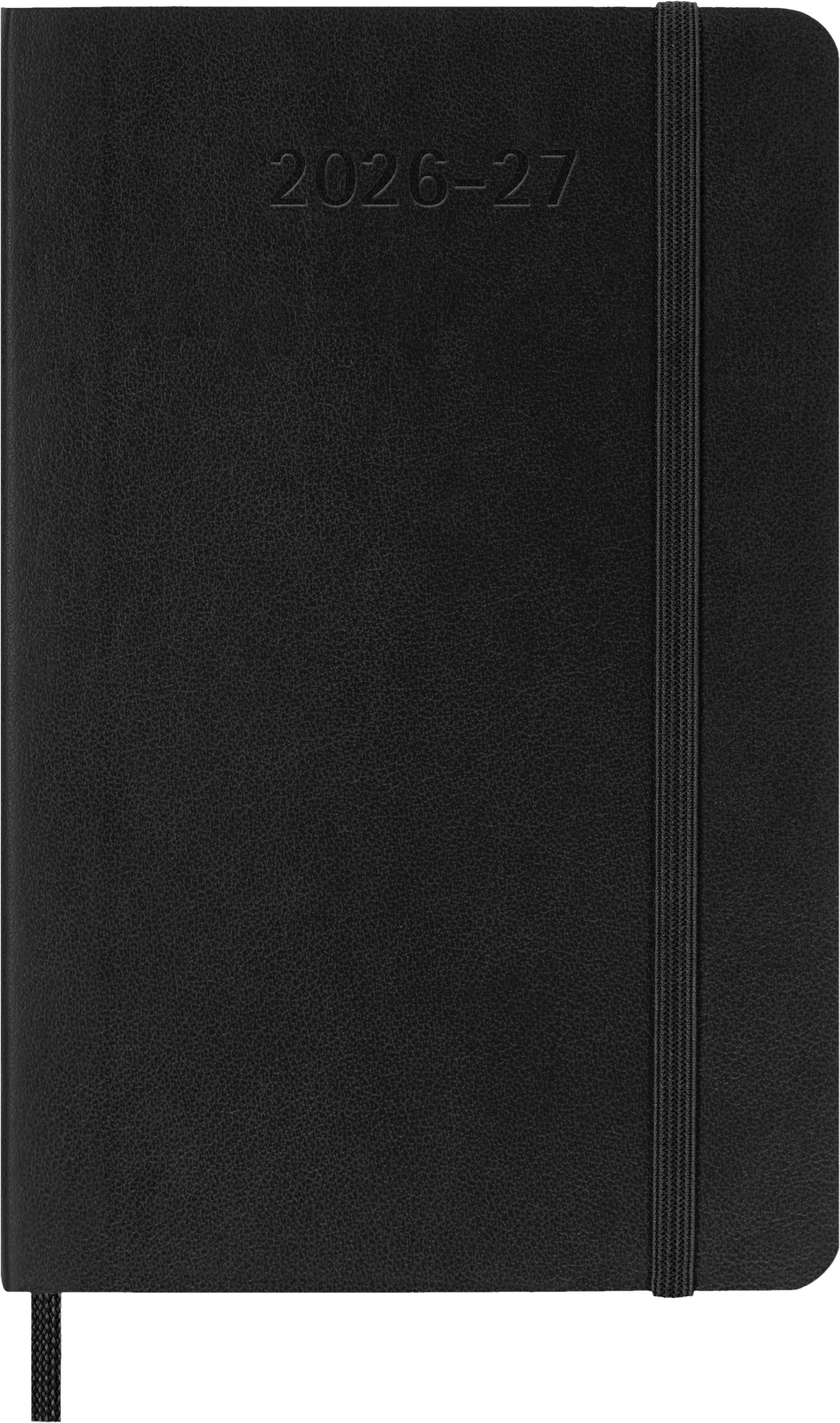 MOLESKINE Buchkalender, MOLESKINE 18 MONATE WOCHEN NOTIZKALENDER 26/27 - WEICH- P/A6 - SCHWARZ