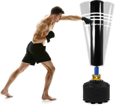 MSports® Boxsack »Standboxsack - Freistehender Standboxsack mit Saugfuß - MMA Boxing Trainer Kickboxsack«