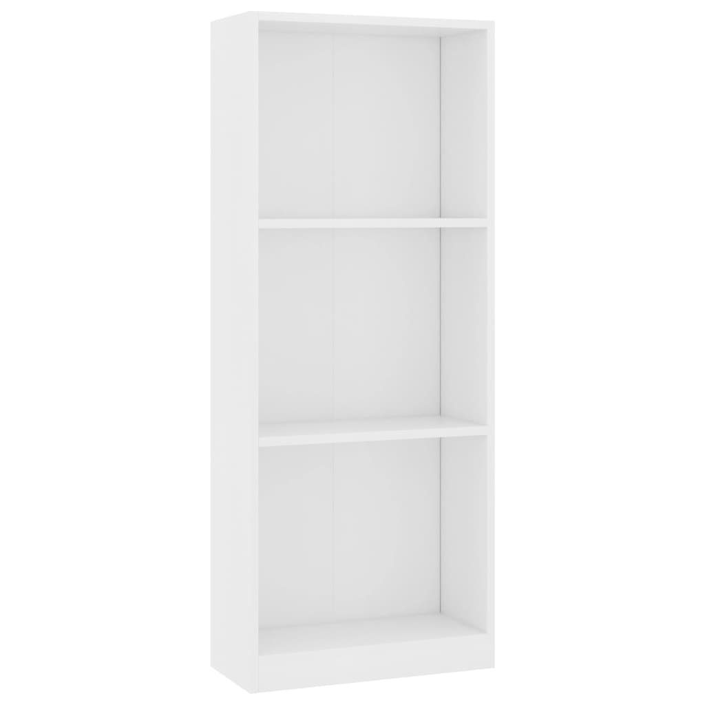 furnicato 3 Weiß 40x24x108 Fächer cm Holzwerkstoff Bücherregal