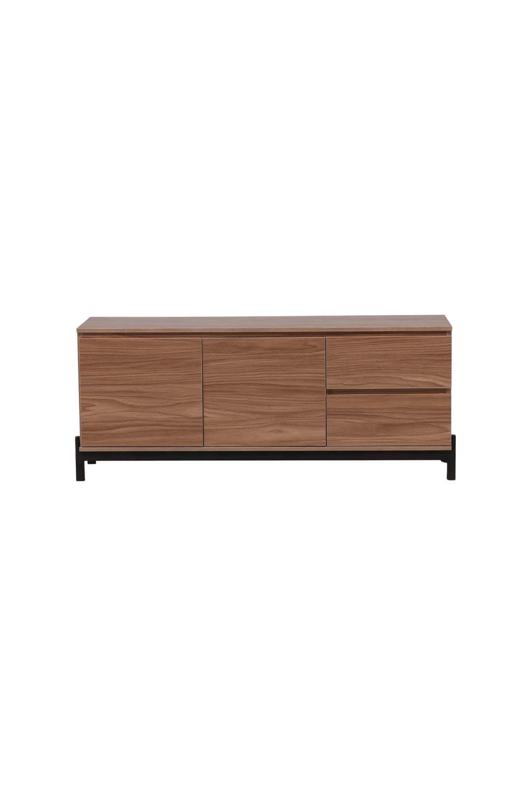 ebuy24 Sideboard Corpus Sideboard 2 Türen 2 Schubladen Nussbaum dek