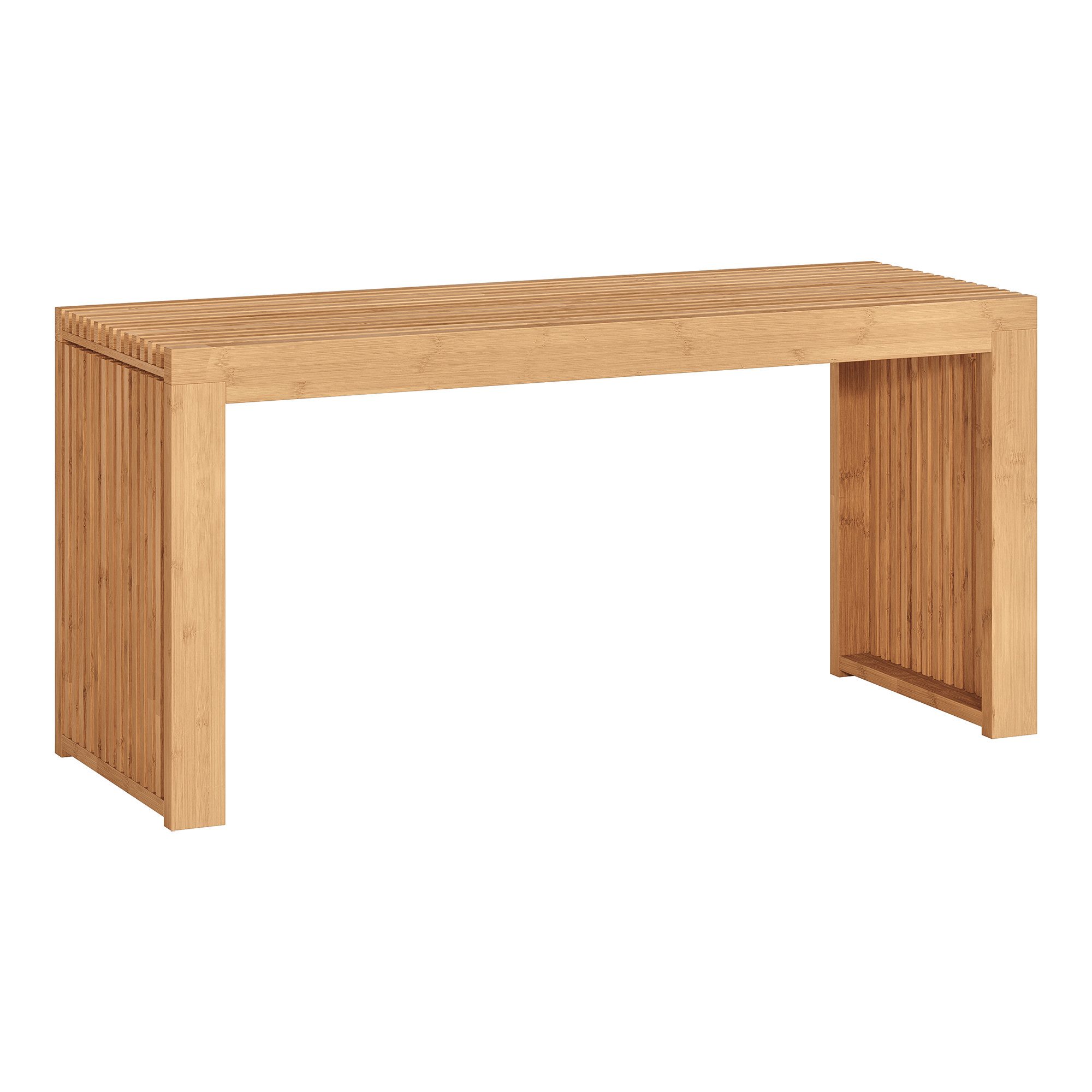 en.casa Schuhbank, »Korjad« Bambus 90 x 33 x 43 cm Natur