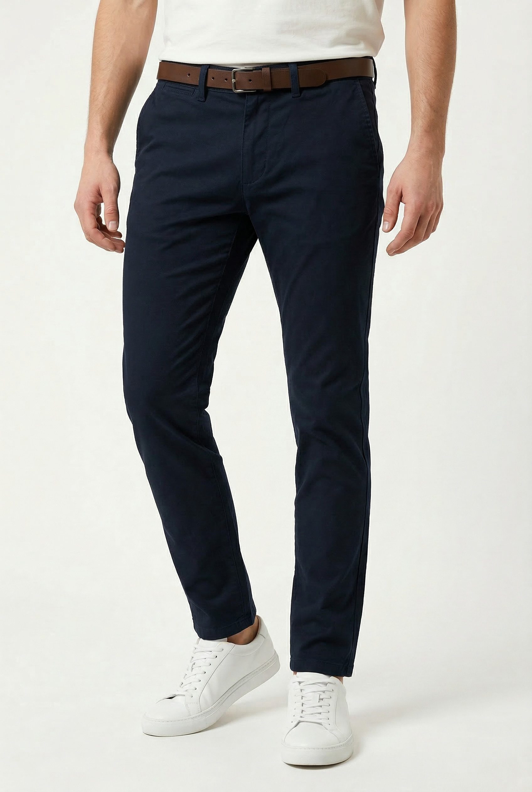 Chinohose JPSTMARCO ADAM BELTED CHINO