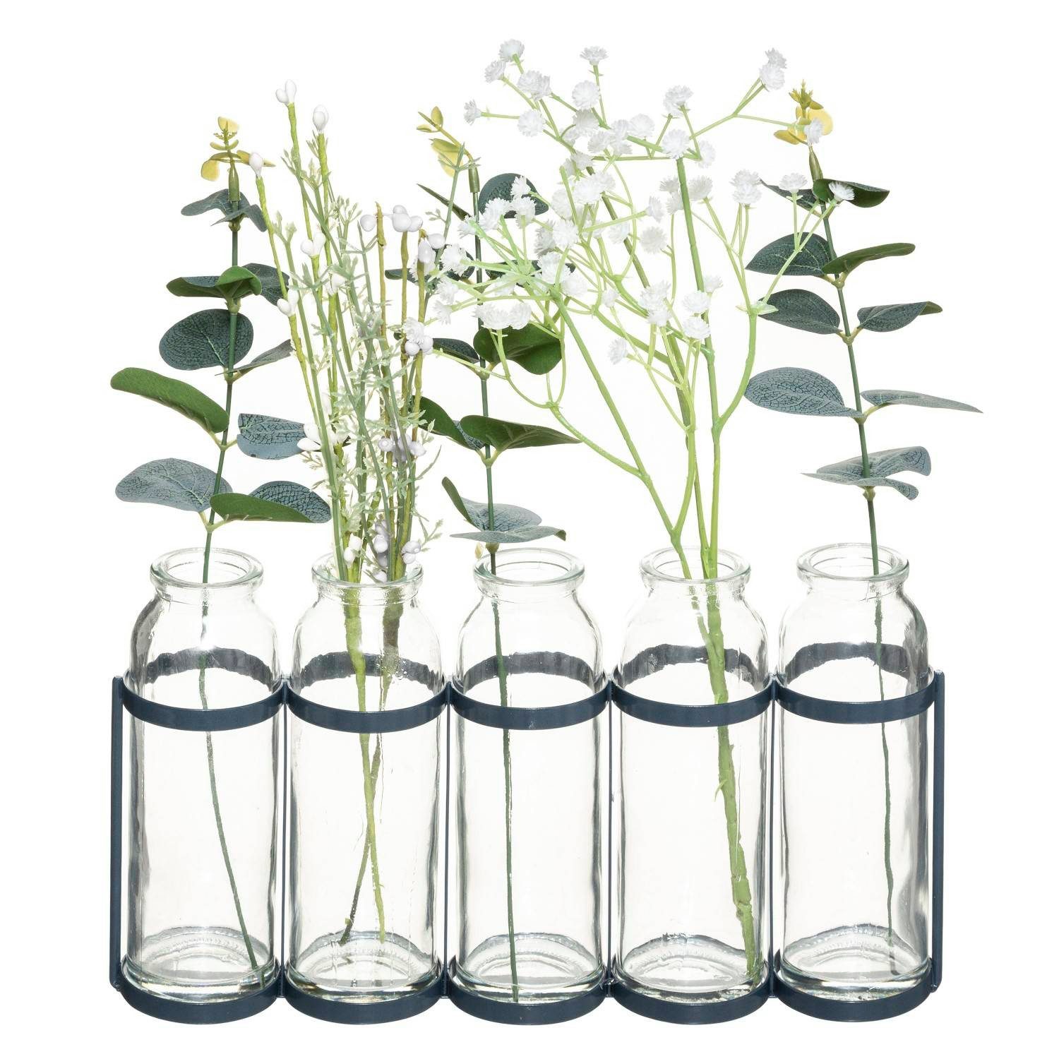 Atmosphera Créateur d'intérieur Dekovase Kleine Blumenvasen mit Metallständer und Kunstblumen (einzeln). Reduzierter Preis € 27,99. Unverbindliche Preisempfehlung € 35,99