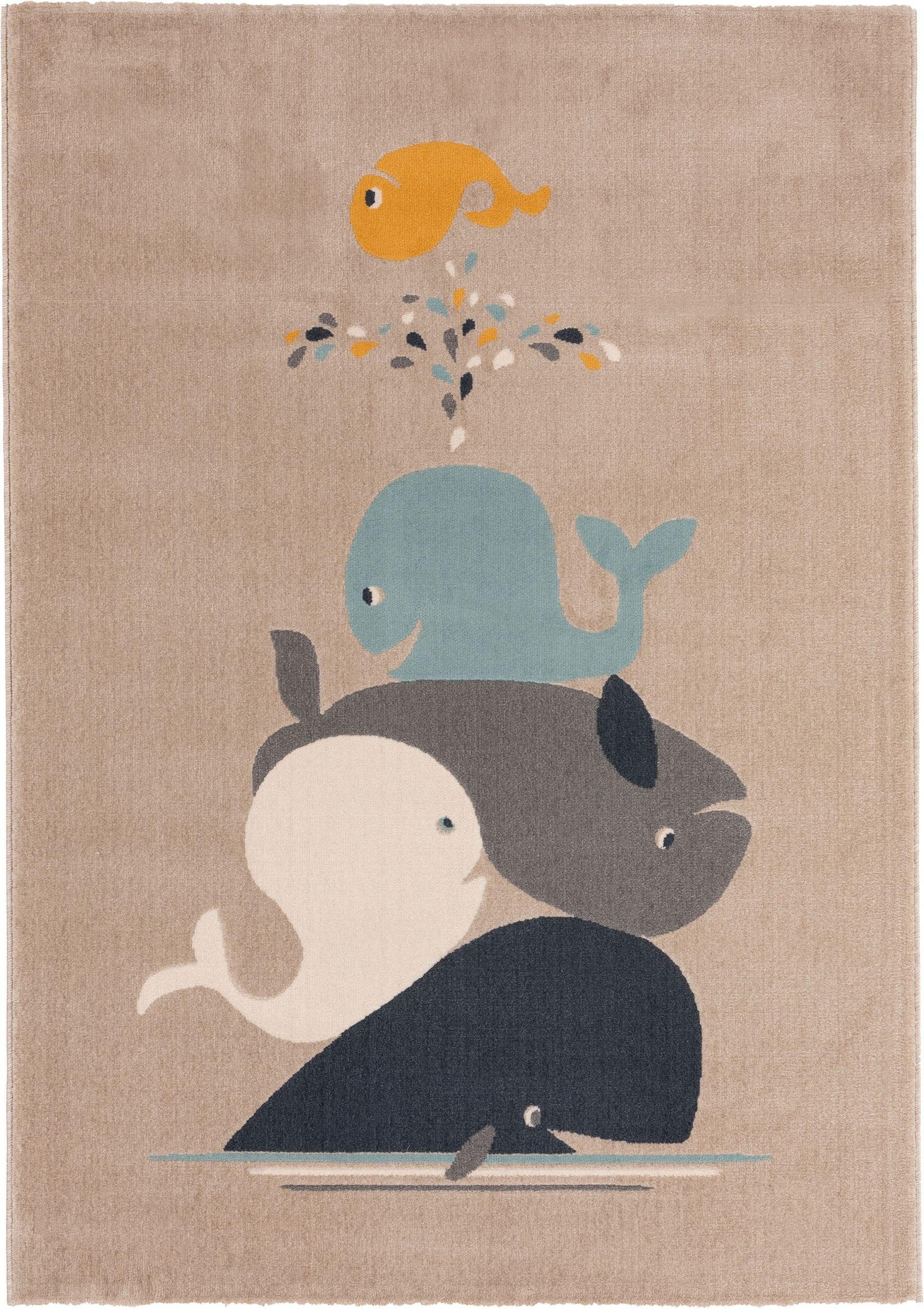 benuta Kinderteppich Fabius, rechteckig, Höhe: 6 mm, Kunstfaser, Berber, Ethno-Style, Wohnzimmer