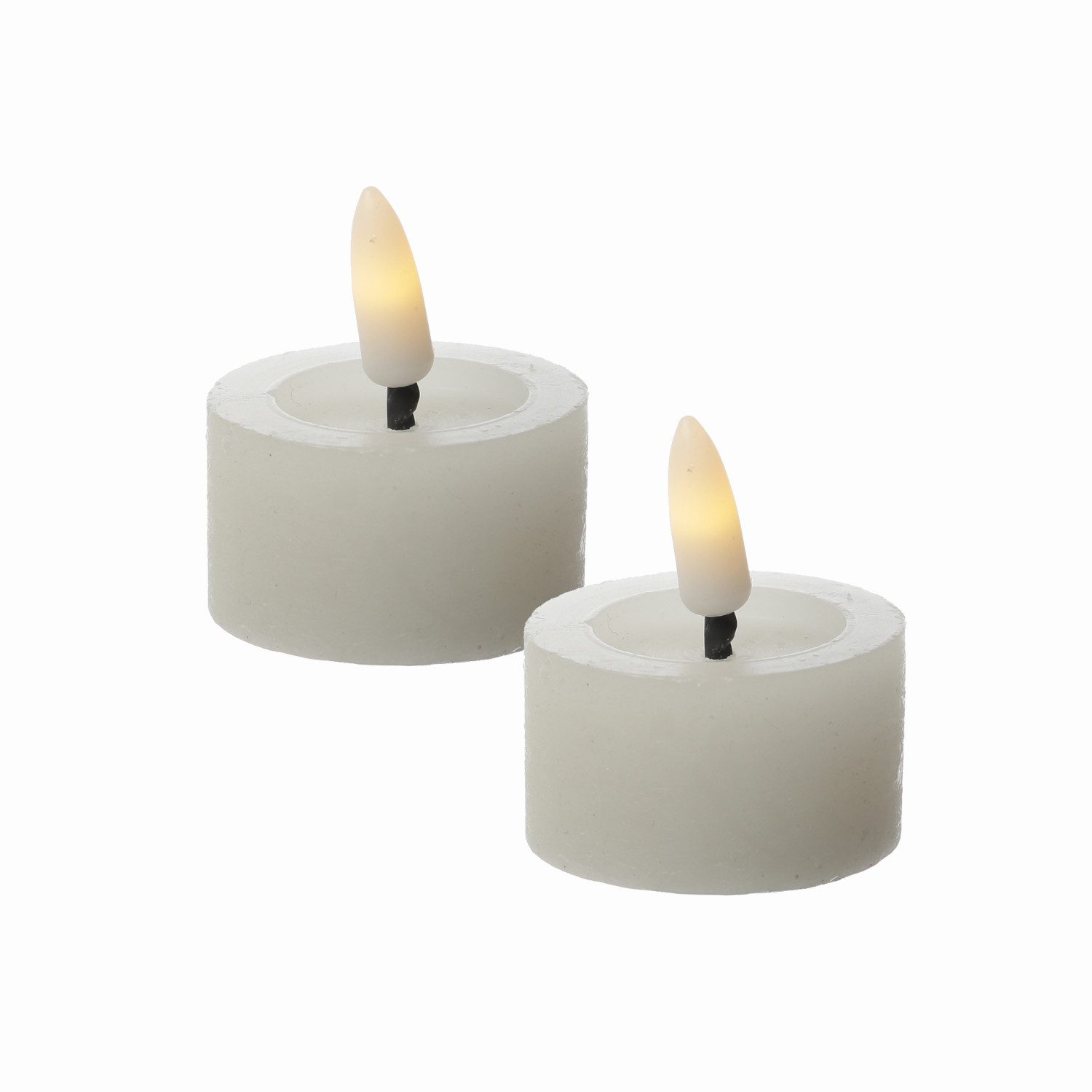 MARELIDA LED-Kerze LED Teelichter Lina Rustik Optik mit Batterien Echtwachs günstig online kaufen
