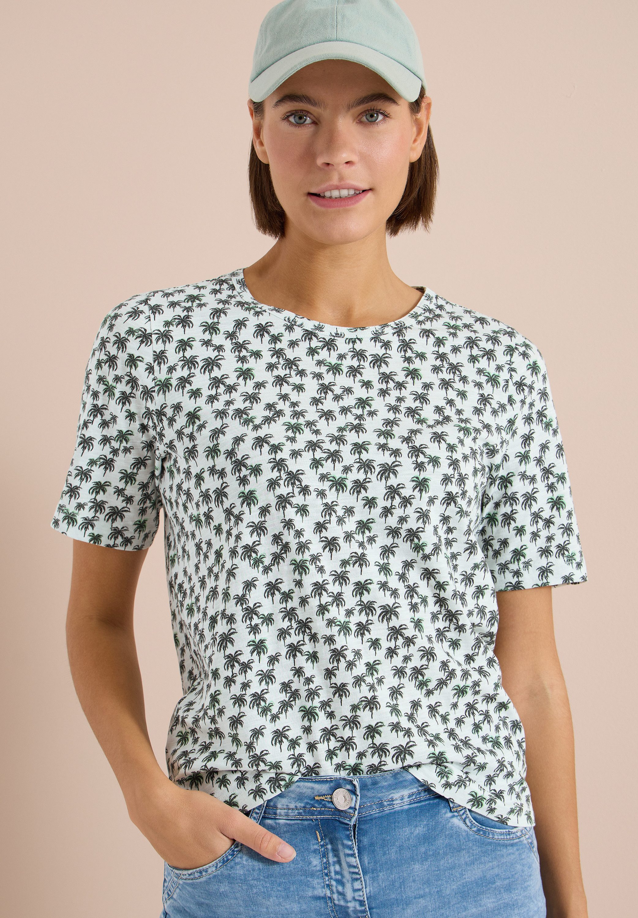 CECIL Print-Shirt aus reiner Baumwolle