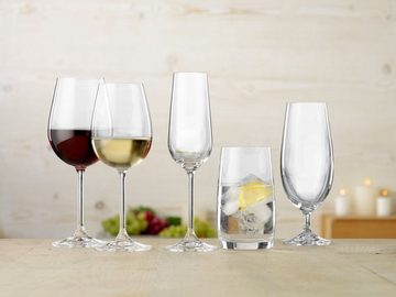 BOHEMIA SELECTION Weißweinglas SIMPLY, 340 ml Fassungsvermögen, Glas, Spülmaschinengeeignet
