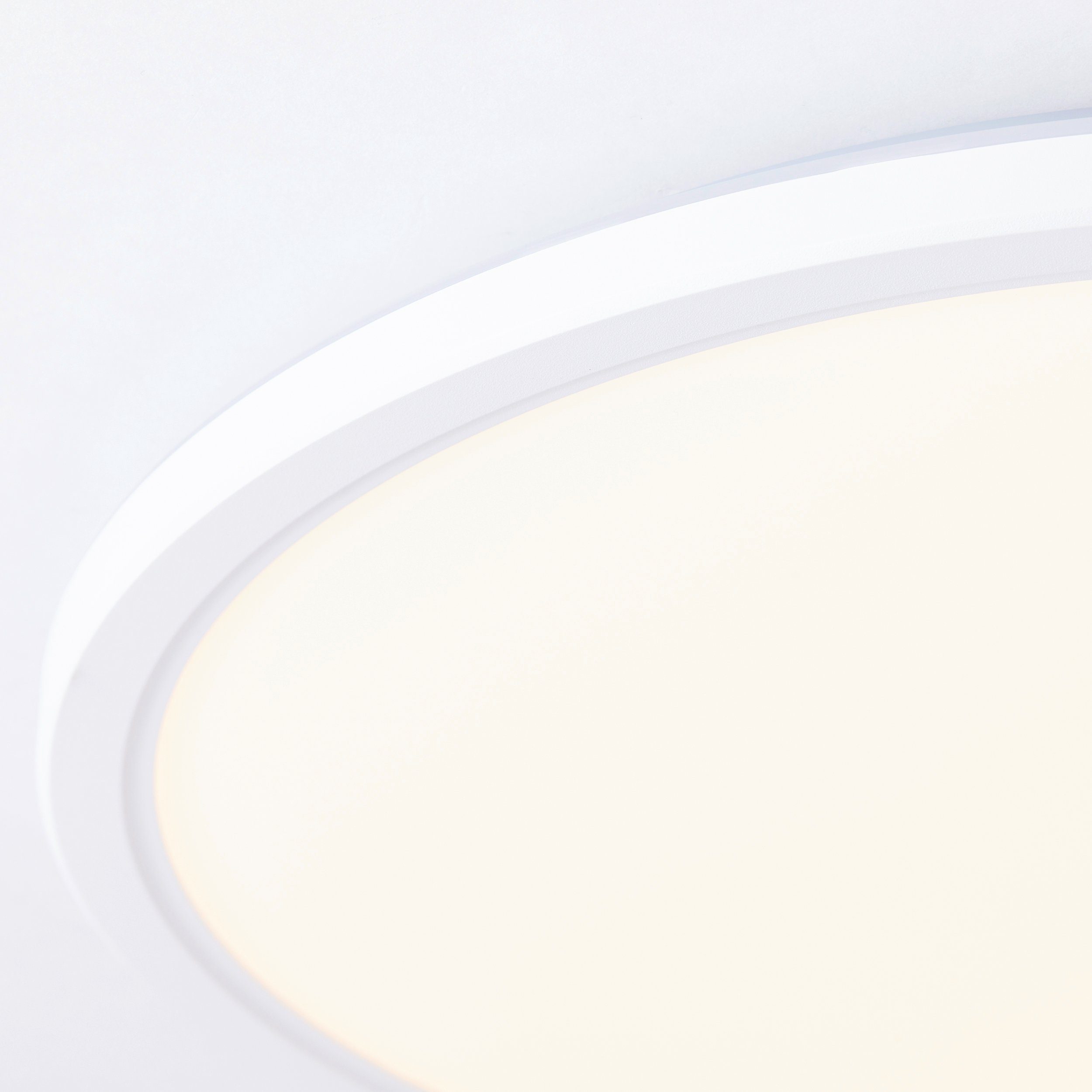 Lightbox LED Ø RGB-Backlight, integriert, RGB, LED fest warmweiß - Fernbedienung, CCT LED über - CCT kaltweiß, 30 Deckenleuchte, cm, Fernbedienung, digitales lm, dimmbar, - 2200 CCT über Panel