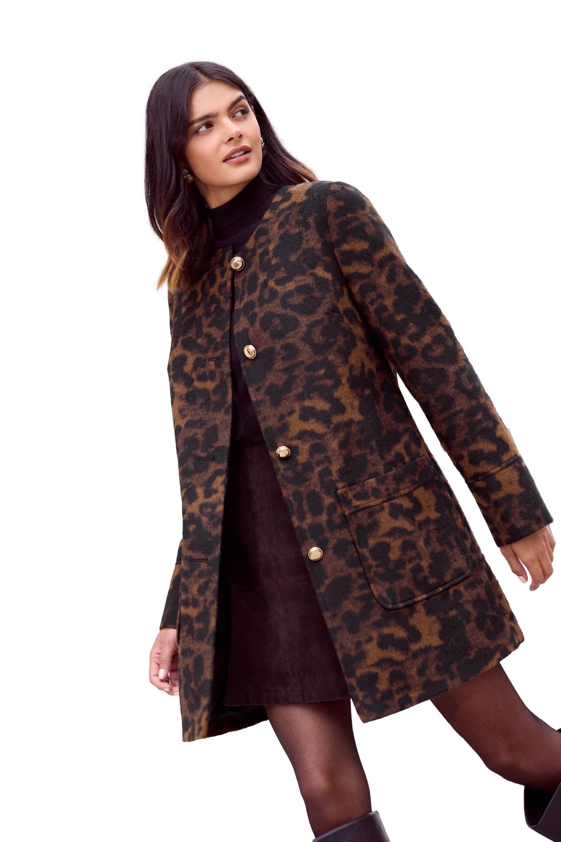 Friends Like These Wollmantel Friends Like These Midi-Mantel mit Knöpfen Regular (1-tlg)