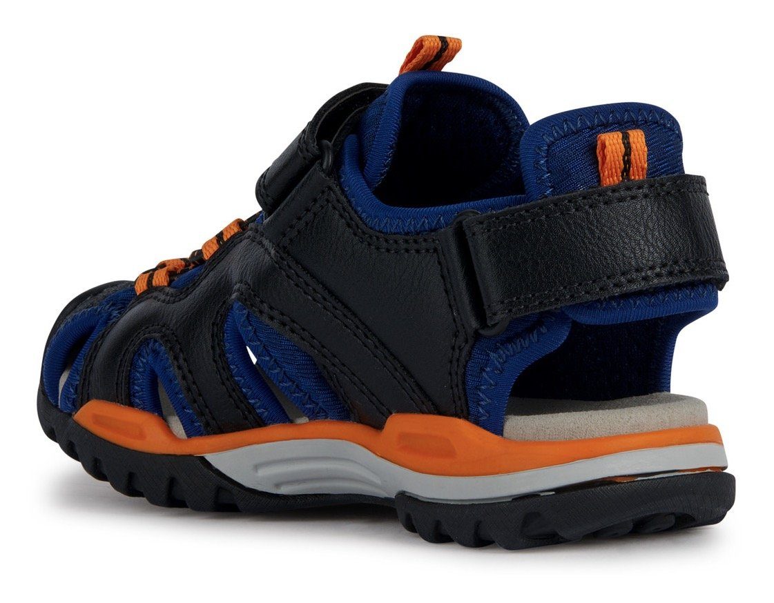 Geox Zehenpartie Sandale navy-orange J BOY mit BOREALIS geschützter