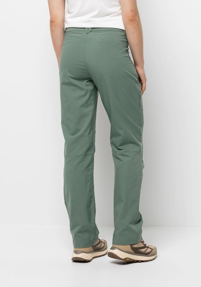 W ACTIVE Jack Wolfskin picnic-green TRACK Softshellhose PANTS