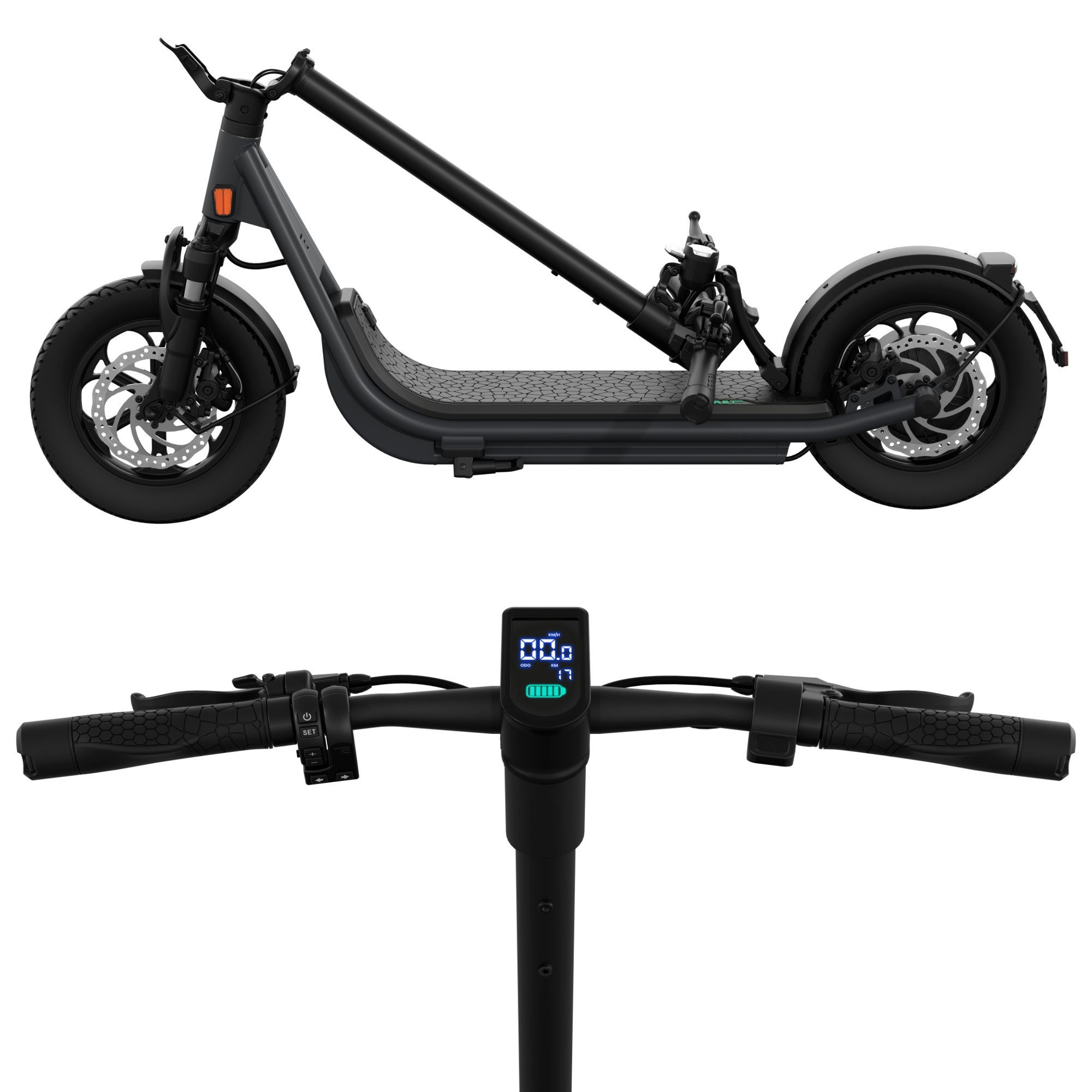 Egret E-Scooter X-Serie (core/prime/ultra) 12,5", FEDERUNG, BLINKER, ≤90 KM Reichweite, 500 W, 20 km/h, mit Straßenzulassung, ≤130kg Zuladung, App, Offroad